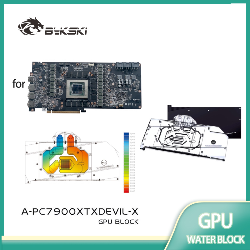 Rx 7900 Xtx 24Gb Video Card - Bykski A-PC7900XTXDEVIL-X GPU bloque de agua