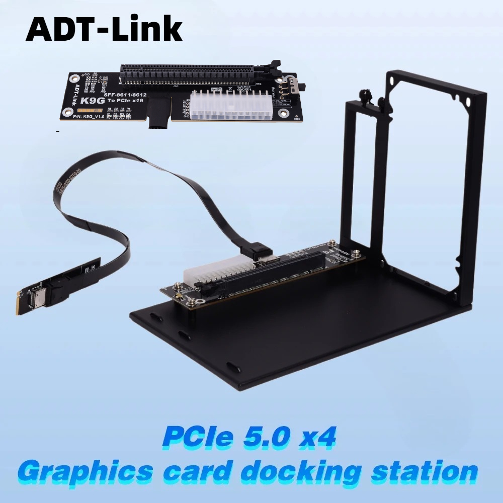 Oculink Egpu Dock Graphics Card - Tarjeta Gráfica Externa para Laptop ADT-Link
