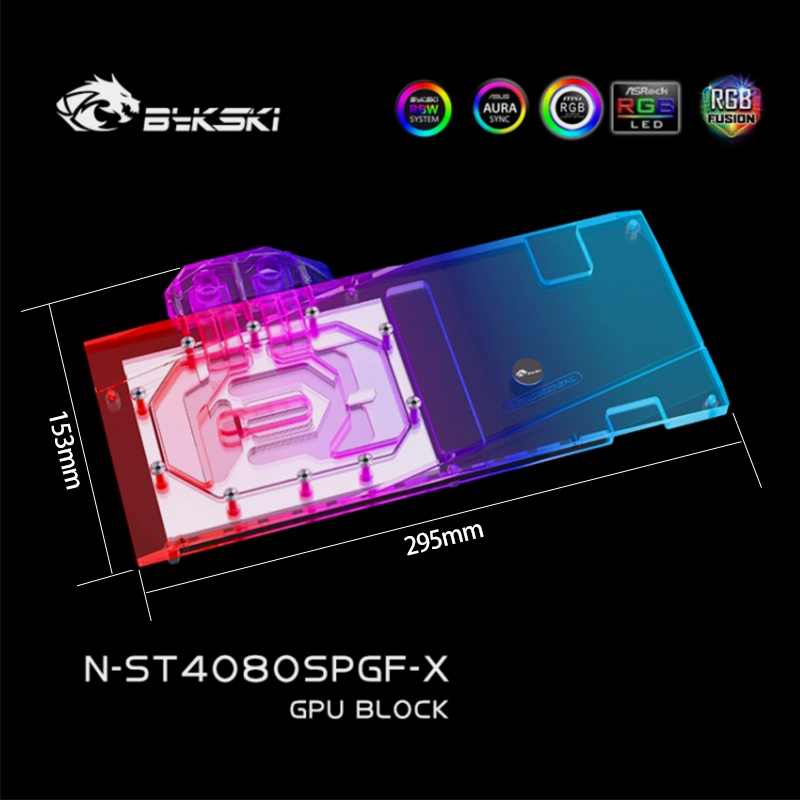 Rtx 4080 Super 16Gb - Bloque de GPU Bykski N-ST4080SPGF-X para