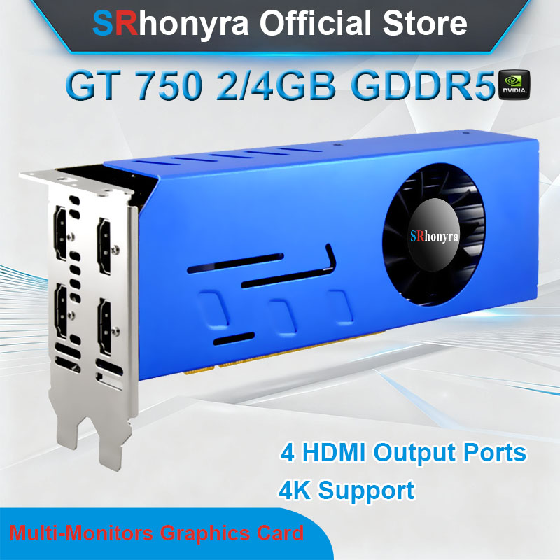 Tarjeta gráfica multimonitores - 4 Hdmi Multi Monitor Video Card 4K reseña y precio