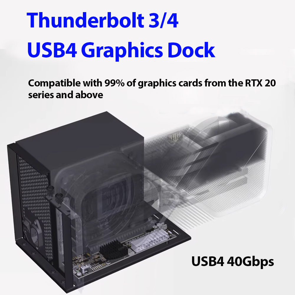 Base de conexión ADT-Link USB4 - Thunderbolt 4 External Gpu Enclosure reseña y precio