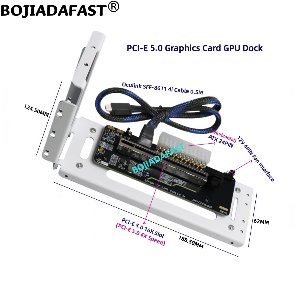 Tarjeta Adaptadora PCI-E 5.0 1 - Oculink Egpu Dock Graphics Card reseña y precio
